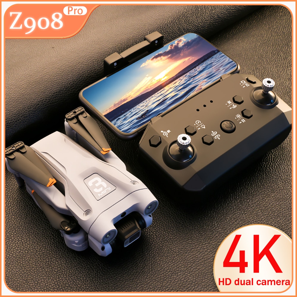 ǰ Z908 Pro ̽ RC  , 4K HD ī޶, 2.4G ,  帧, 3  ֹ ȸ , 峭